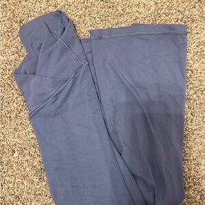 aerie Blue Crossover Flare Leggings